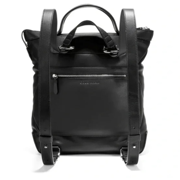Cole Haan Grand Ambition Convertible Puff Backpack Black - Picture 14 of 14